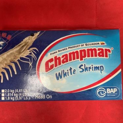 WHITE SHRIMP - 50/60 - 6/4 LBS