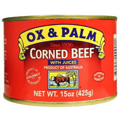 OX&PALM CORNED BEEF L 