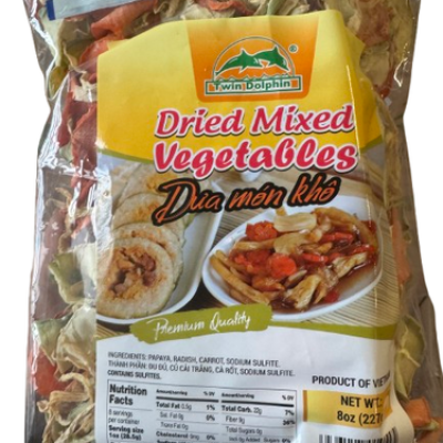 TWIN DOLPHIN DRIED MIX VEG - DUA MON KHO 