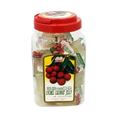 JIN JIN COCONUT JELLY LYCHEE JAR