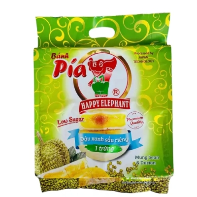 PIA CAKE MUNG BEAN DURIAN ( 1 YOLK) - BANH PIA DXSR 