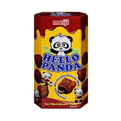 MEIJI HELLO PANDA DOUBLE CHOCOLATE BISCUITS