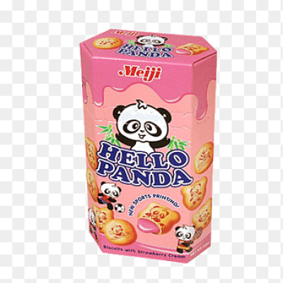 MEIJI HELLO PANDA STRAWBERRY BISCUITS 